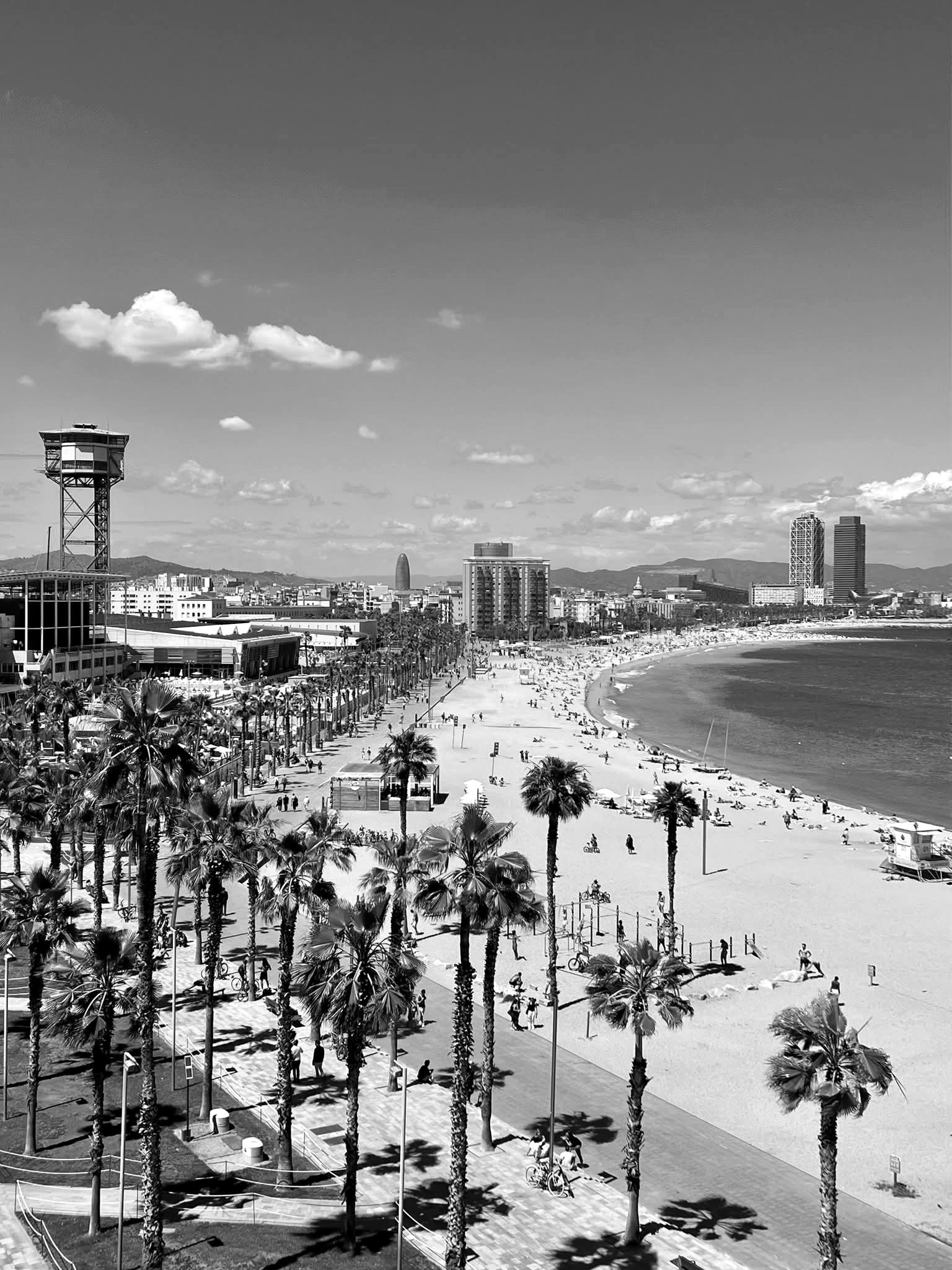 Barceloneta — agosto — Barcelona