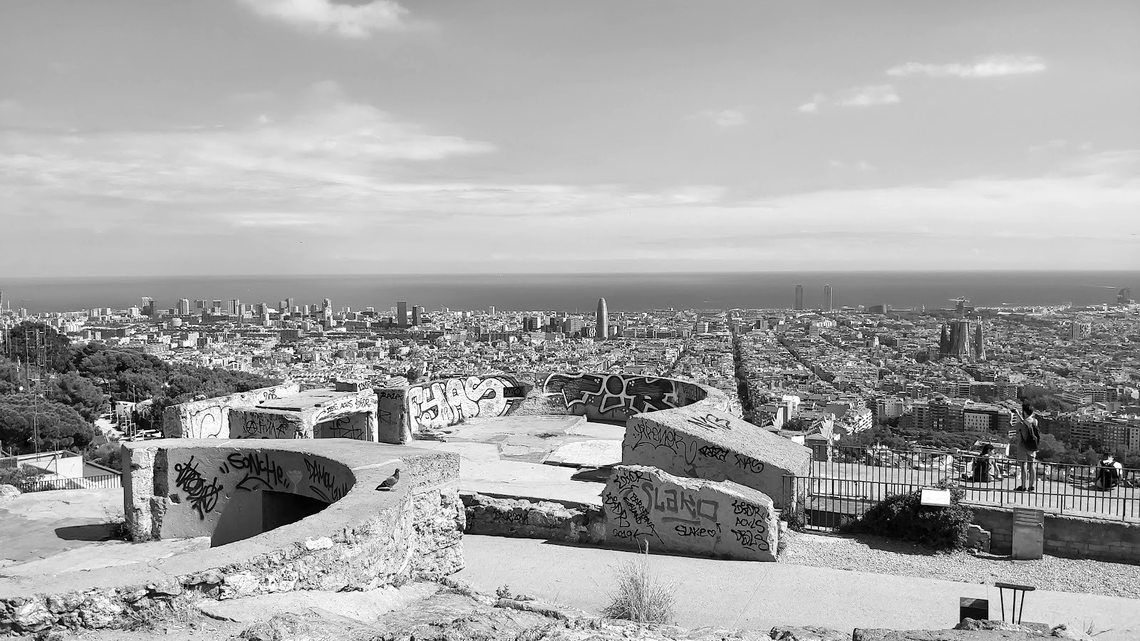 Bunkers del Carmel — lunes por la mañana — Barcelona