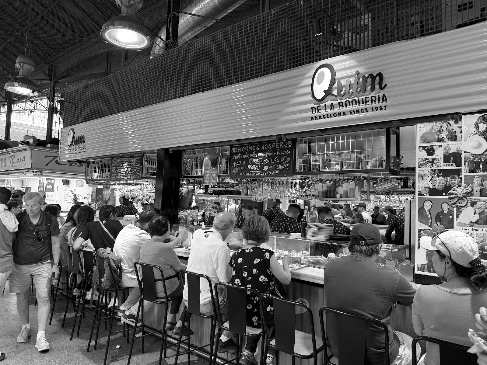 Quim de la Boqueria — madrugada del mercado — Barcelona