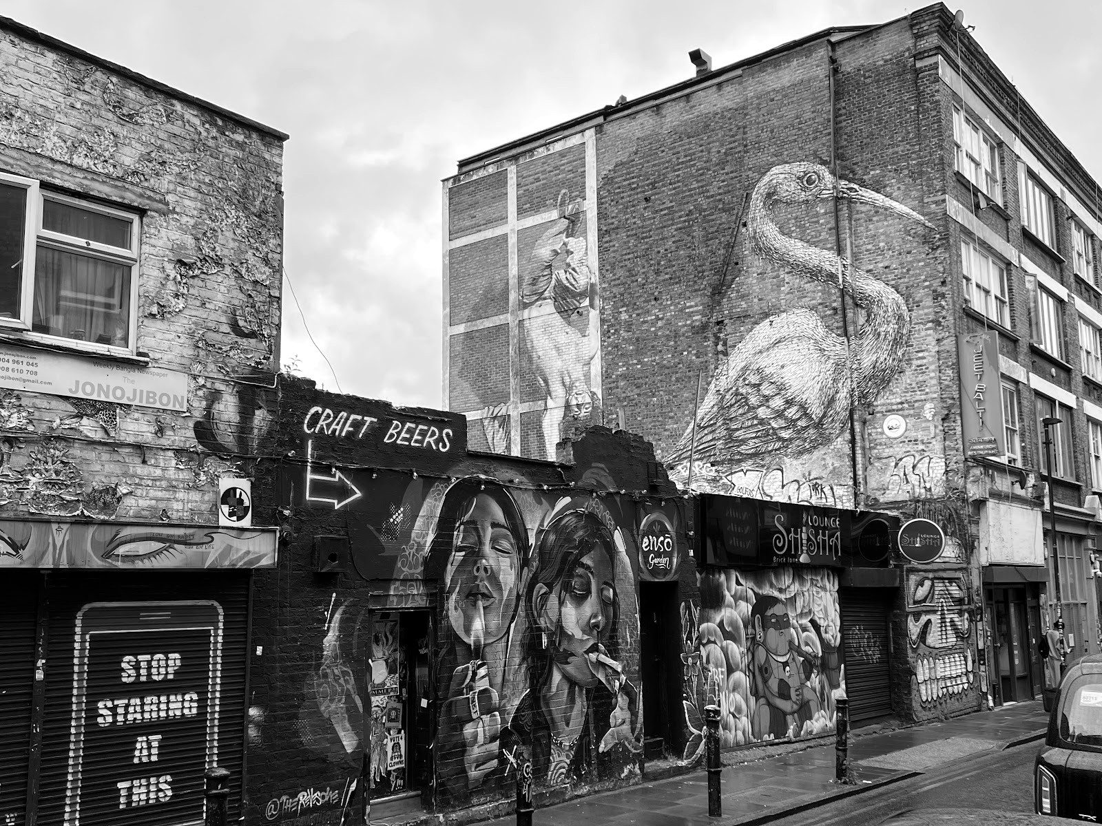 Shoreditch — Brick Lane en sábado — Londres