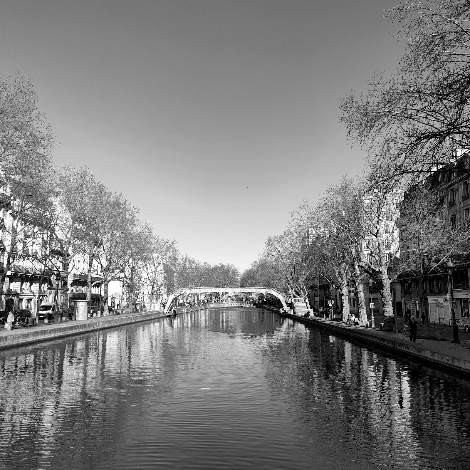 Canal Saint-Martin — 3 de la mañana — París
