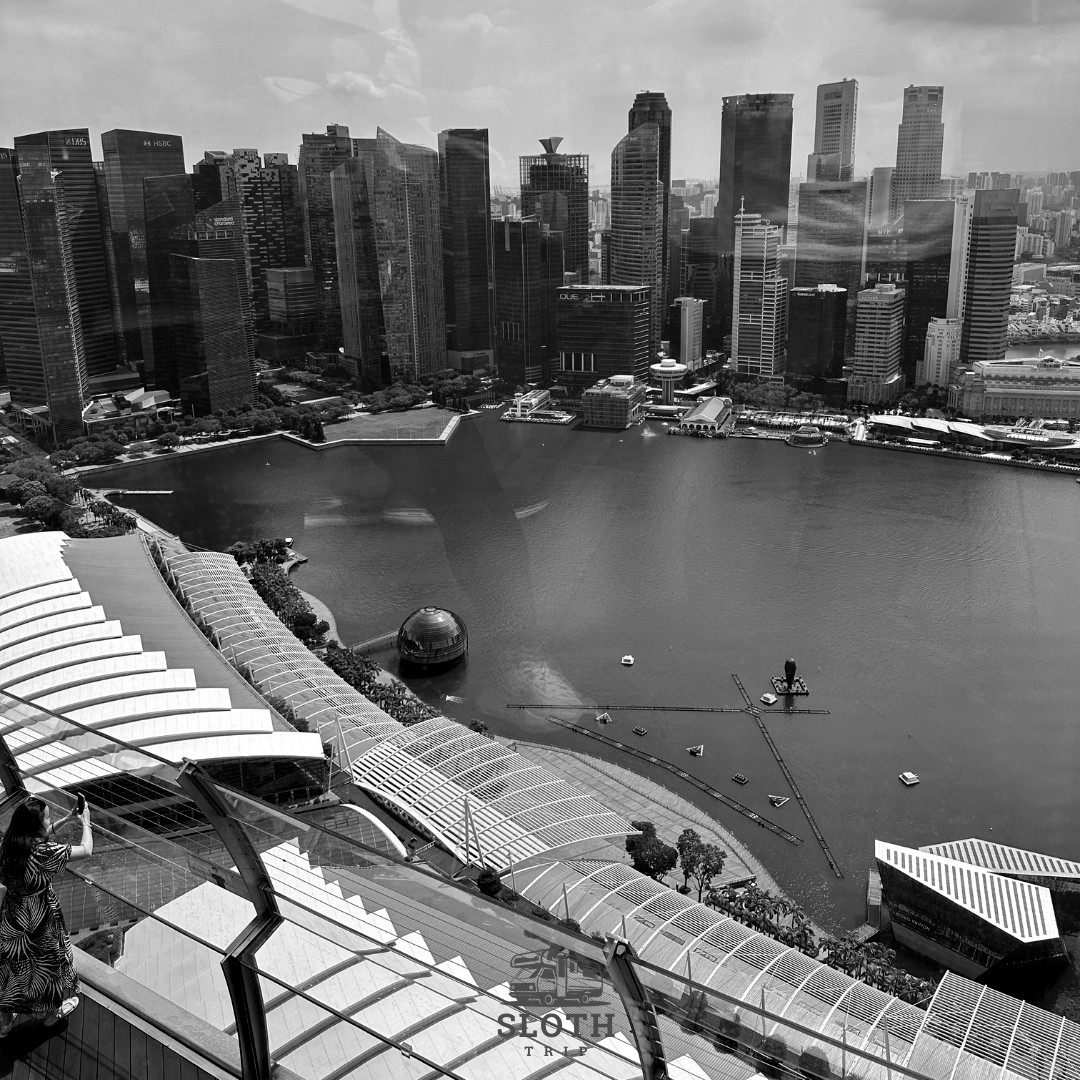 La infinity pool del Marina Bay Sands — para fotos de Instagram — Singapur