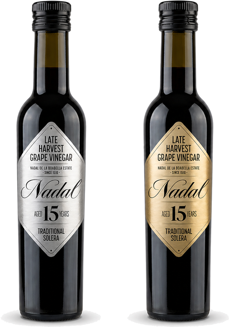 Nadal Vinagre — etiqueta plata i or